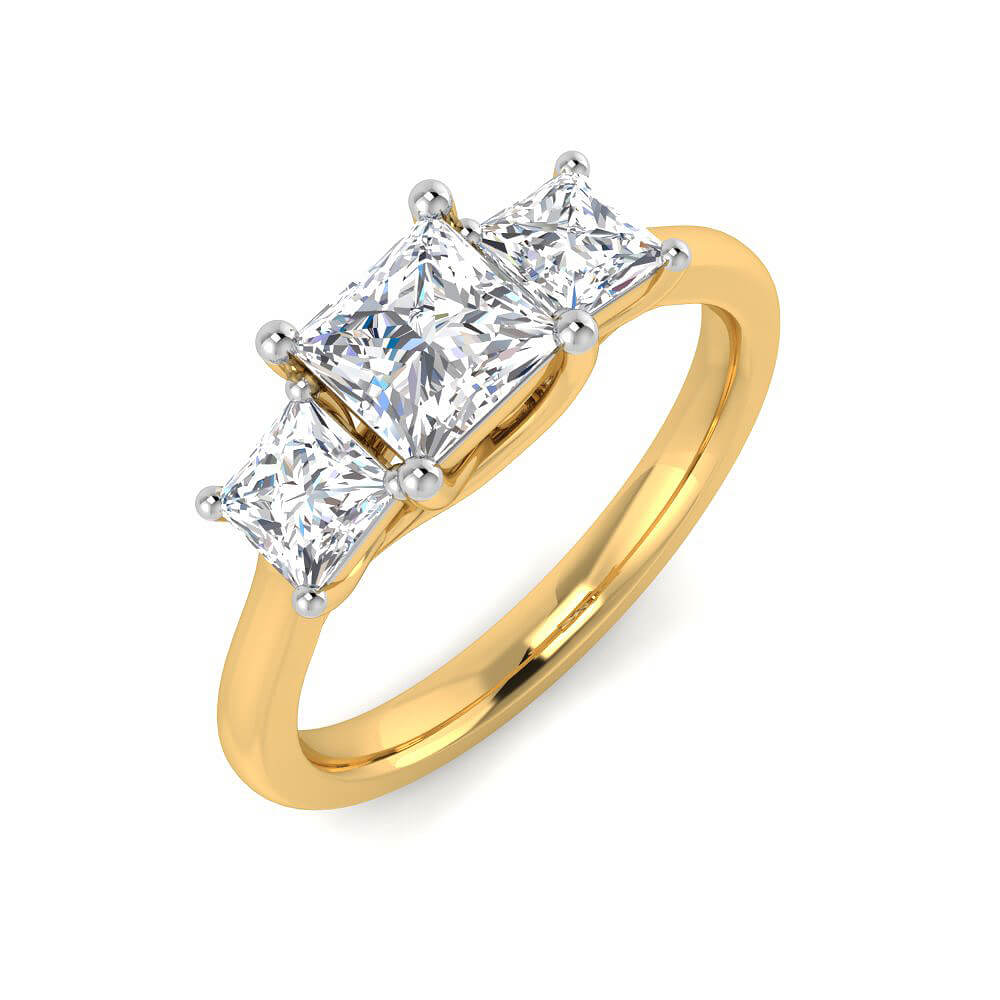 Enticing Glow Lab Grown Silver Diamond Ring For Women