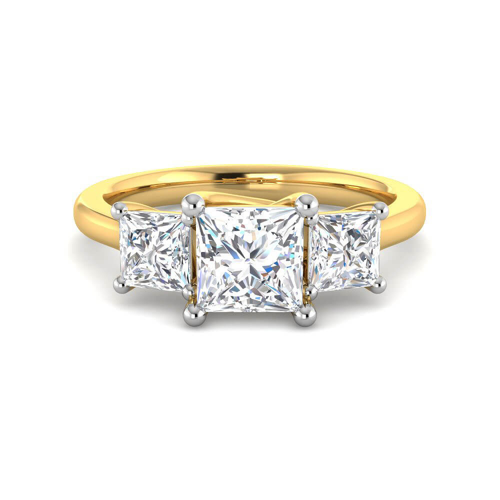 Enticing Glow Lab Grown Silver Diamond Ring For Women