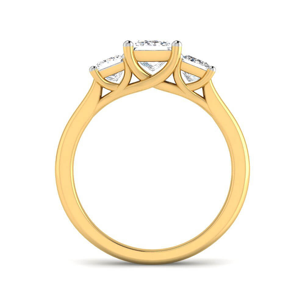 Enticing Glow Lab Grown Silver Diamond Ring For Women