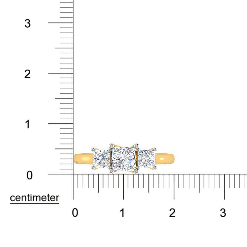 Enticing Glow Lab Grown Silver Diamond Ring For Women