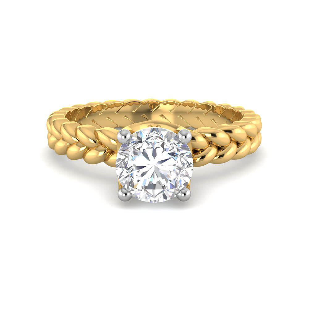 Marvelous Dazzle Lab Grown Silver Diamond Ring For Women