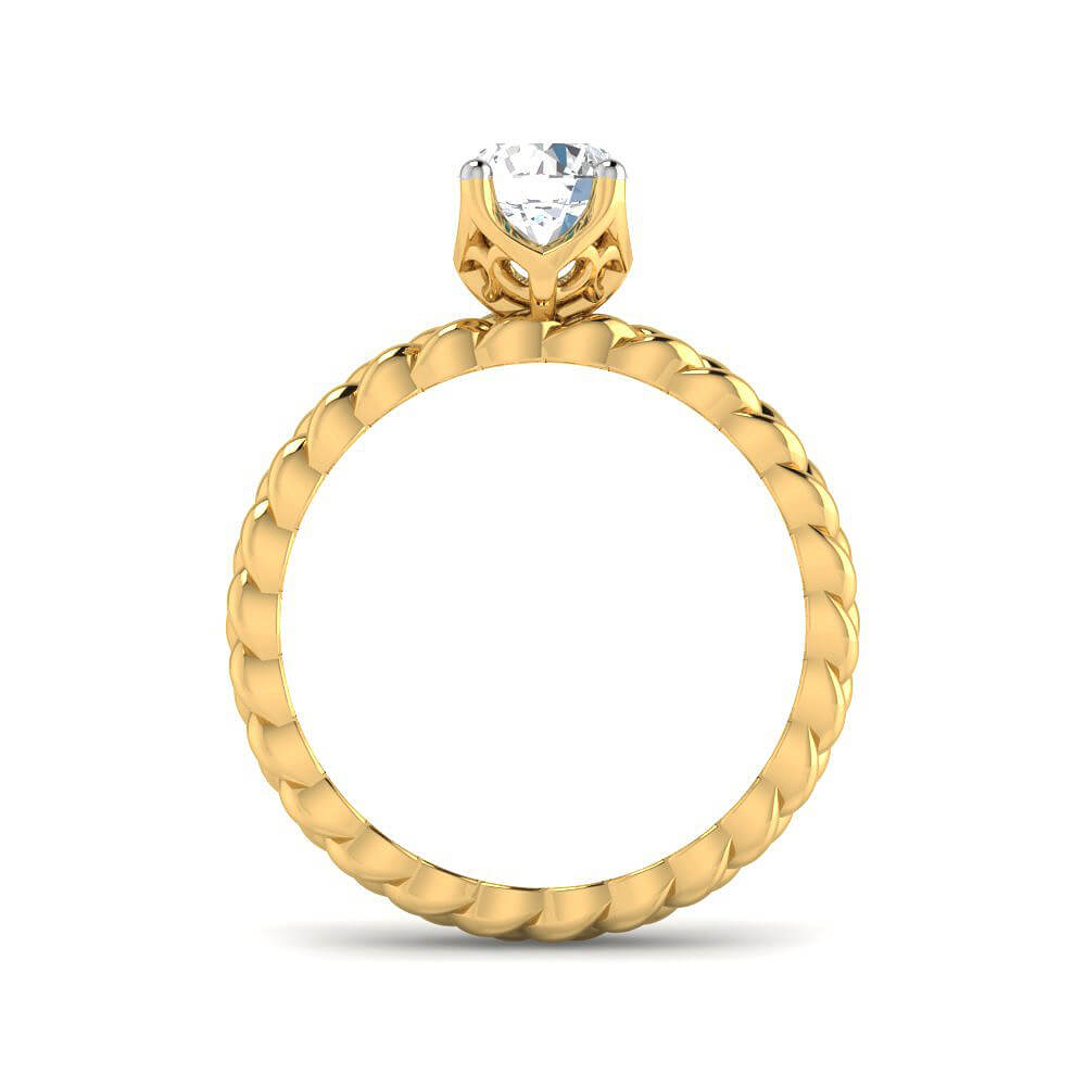 Marvelous Dazzle Lab Grown Silver Diamond Ring For Women