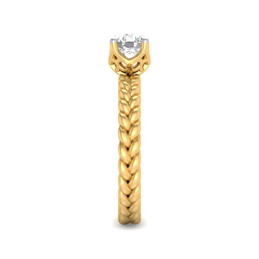 Marvelous Dazzle Lab Grown Silver Diamond Ring For Women