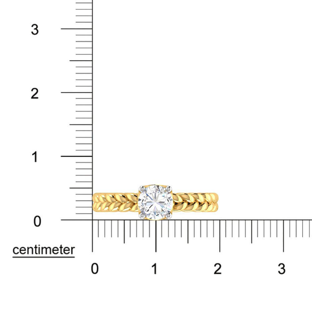 Marvelous Dazzle Lab Grown Silver Diamond Ring For Women