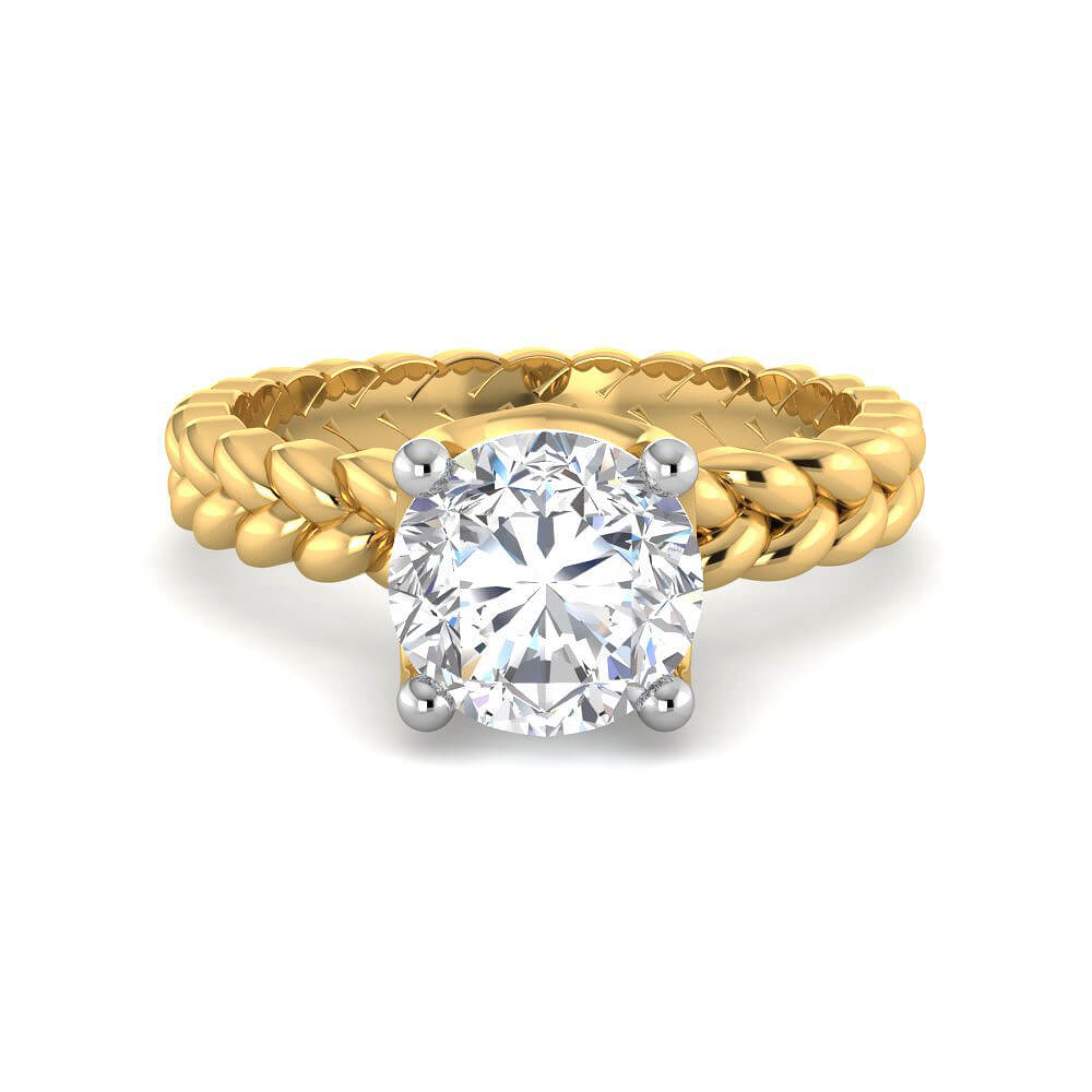 Luxurious Grace Lab Grown Silver Diamond Ring For Women