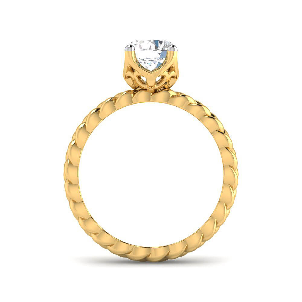 Luxurious Grace Lab Grown Silver Diamond Ring For Women
