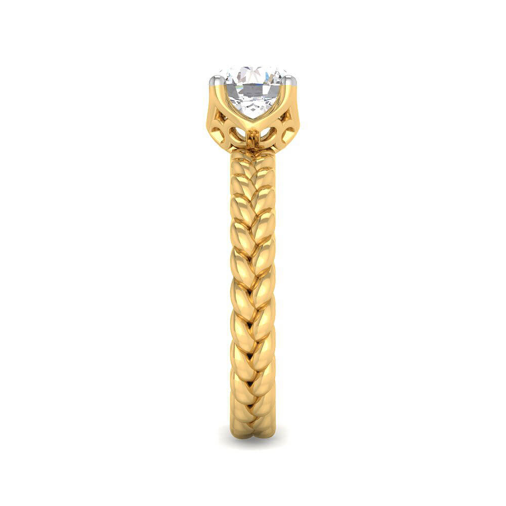 Luxurious Grace Lab Grown Silver Diamond Ring For Women