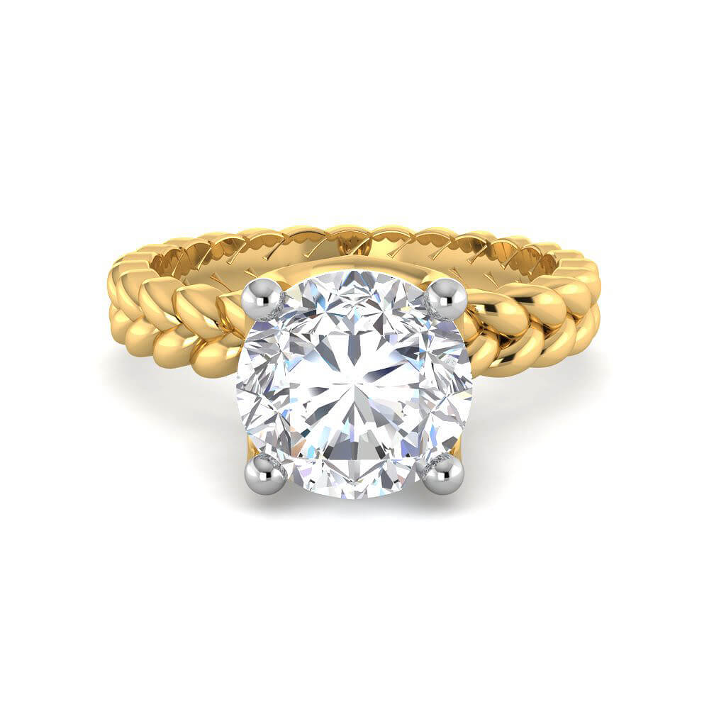 Deluxe Shimmer Lab Grown Silver Diamond Ring For Women