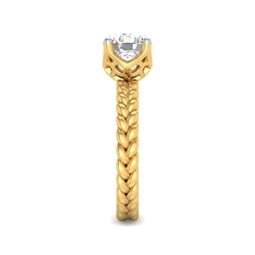 Deluxe Shimmer Lab Grown Silver Diamond Ring For Women