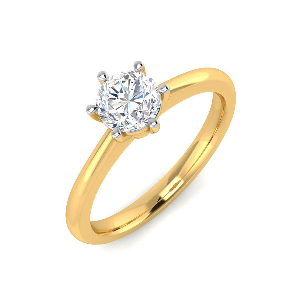 Minimalist Shimmer Lab Grown Silver Diamond Ring For Women