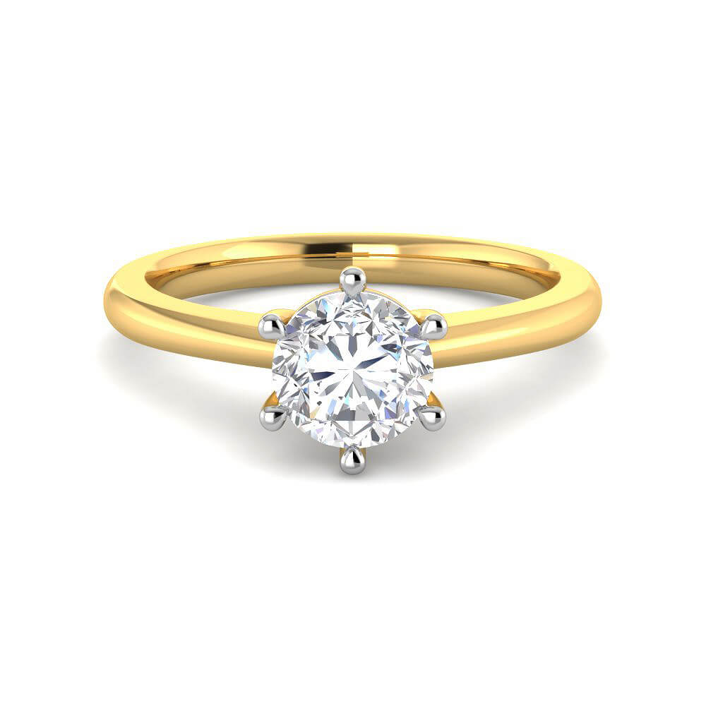 Minimalist Shimmer Lab Grown Silver Diamond Ring For Women