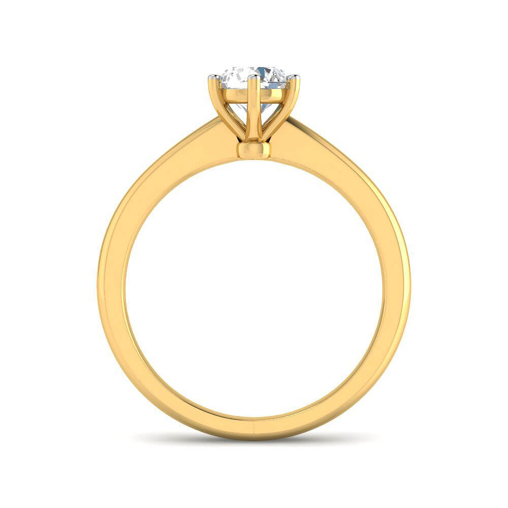 Minimalist Shimmer Lab Grown Silver Diamond Ring For Women