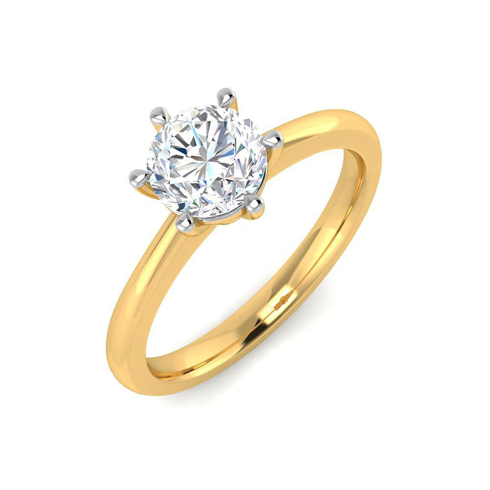 Mesmeric Allure Lab Grown Silver Diamond Ring For Women