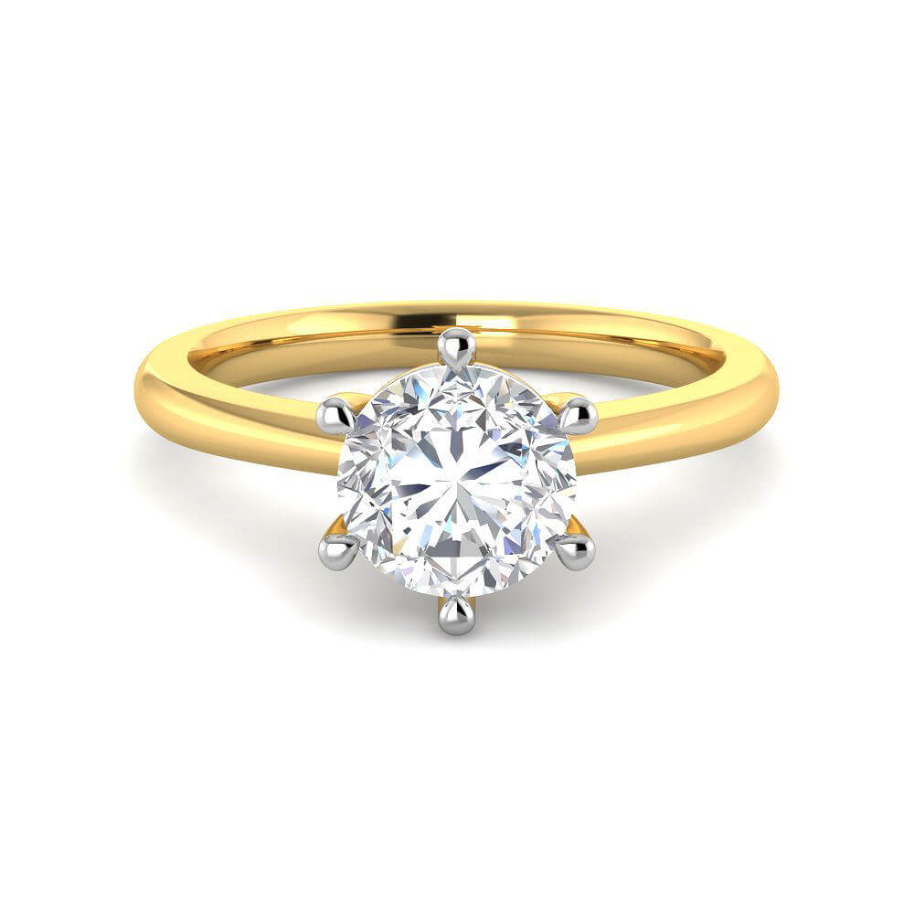 Mesmeric Allure Lab Grown Silver Diamond Ring For Women