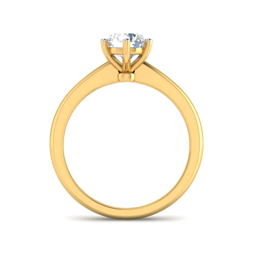 Mesmeric Allure Lab Grown Silver Diamond Ring For Women