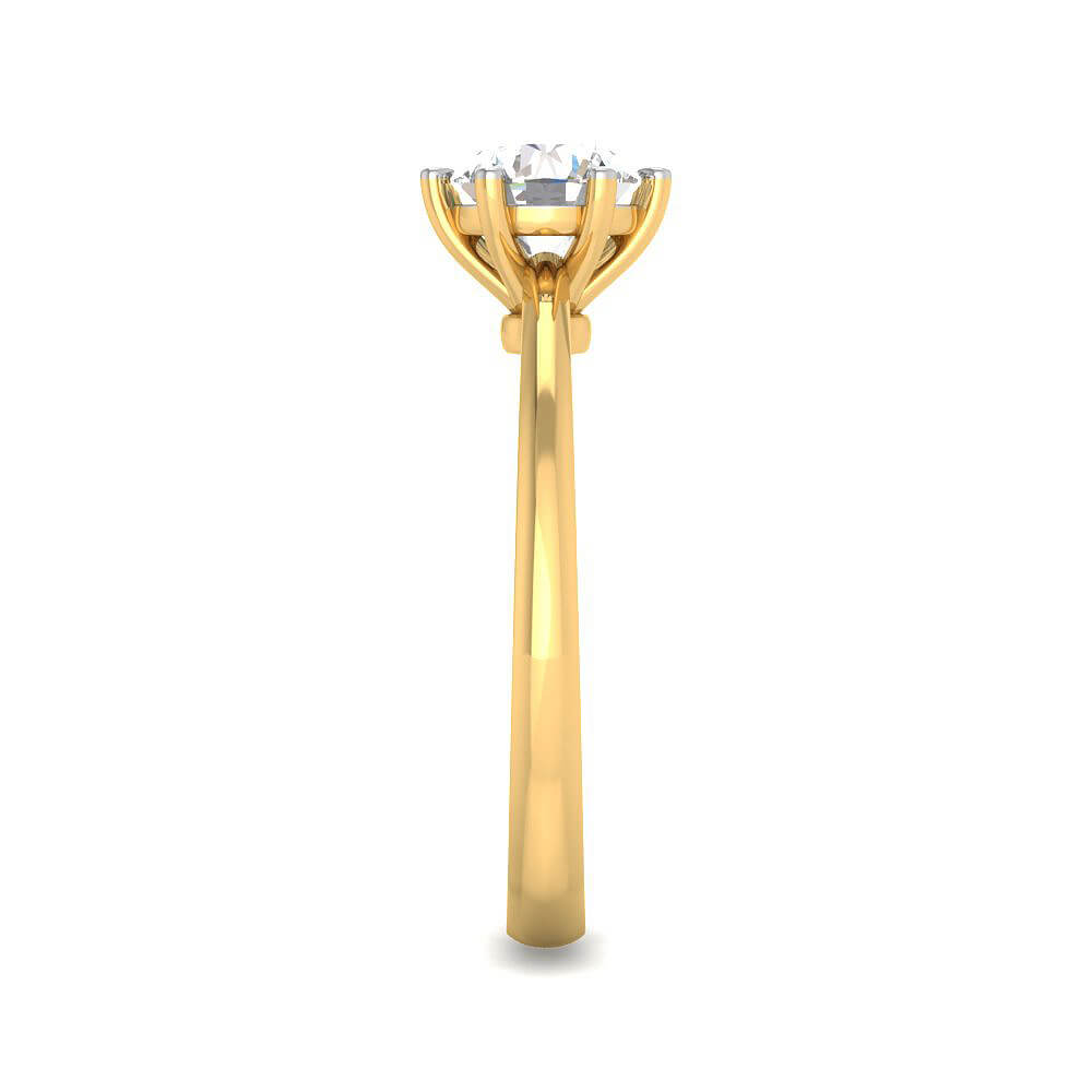 Mesmeric Allure Lab Grown Silver Diamond Ring For Women