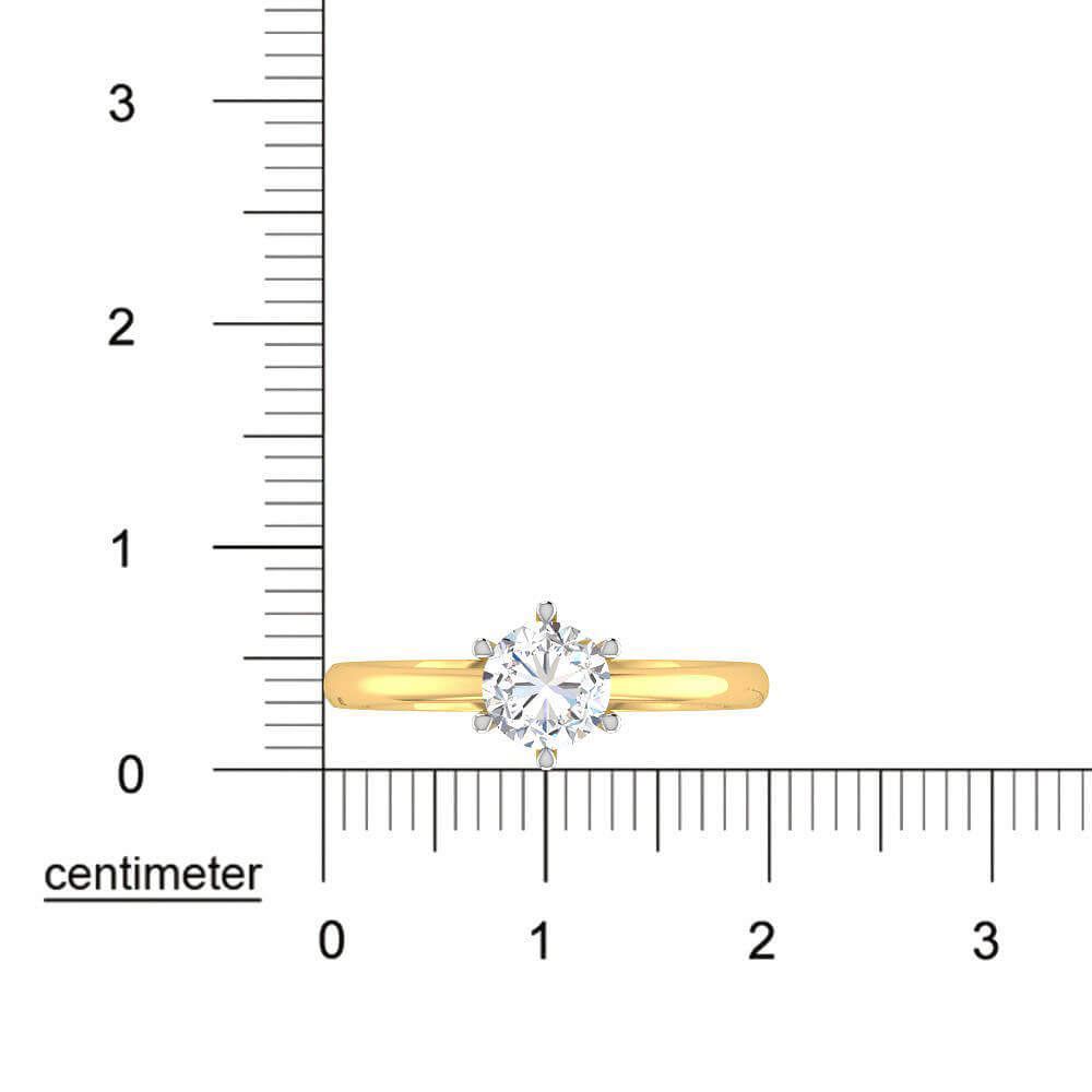 Mesmeric Allure Lab Grown Silver Diamond Ring For Women