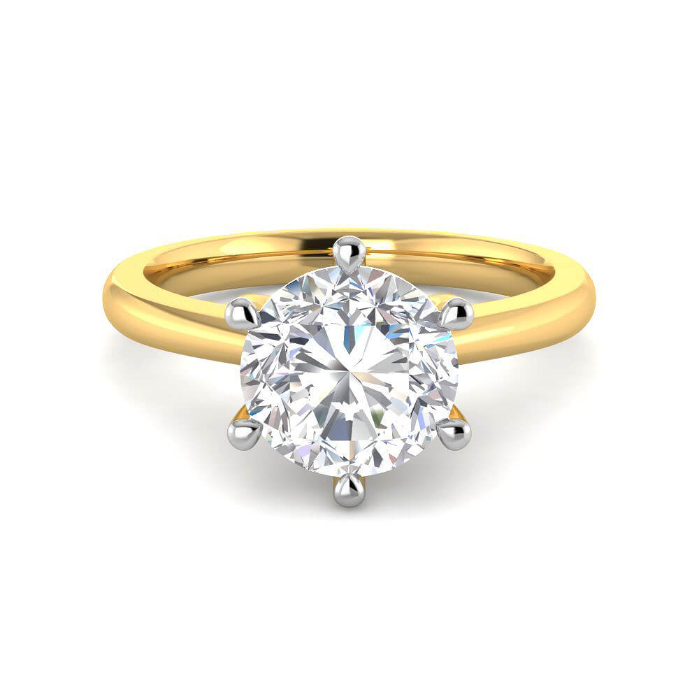 Modern Lustre Lab Grown Silver Diamond Ring For Women