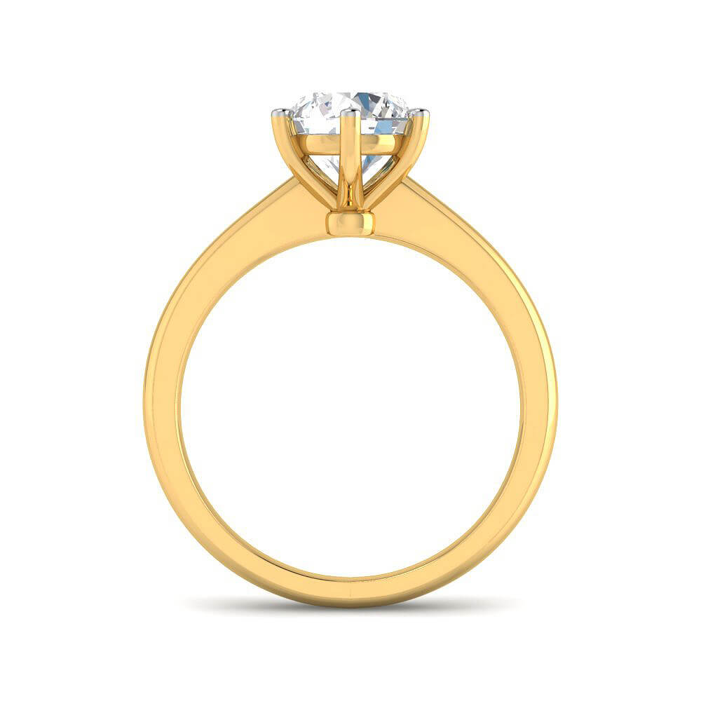 Modern Lustre Lab Grown Silver Diamond Ring For Women