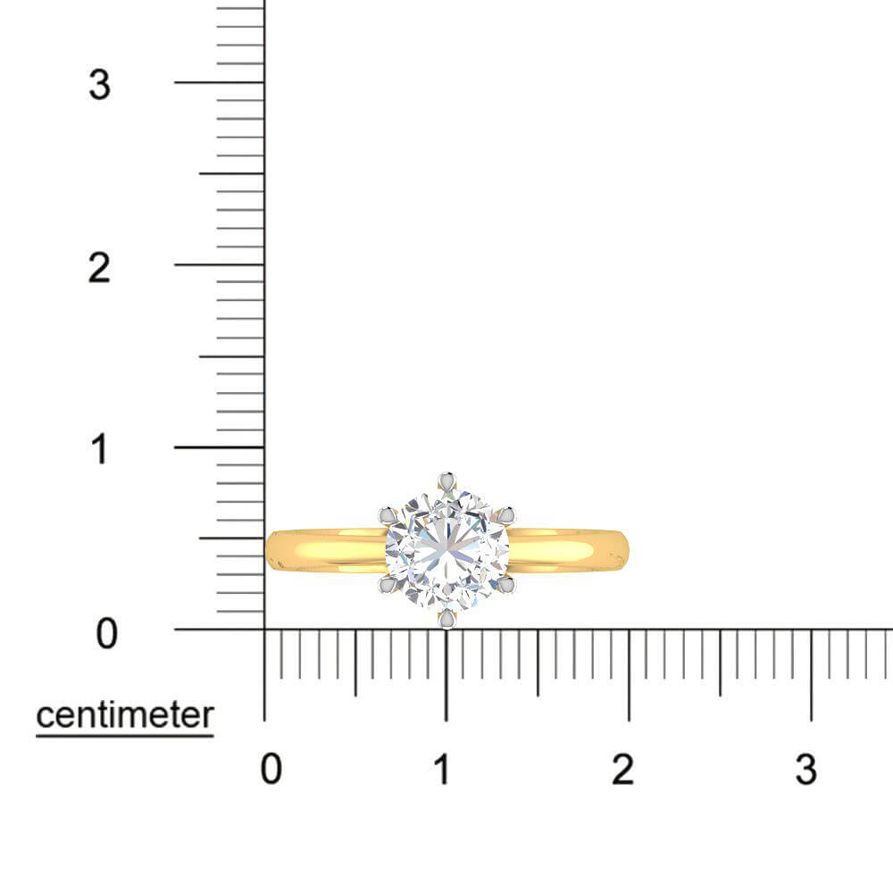 Modern Lustre Lab Grown Silver Diamond Ring For Women