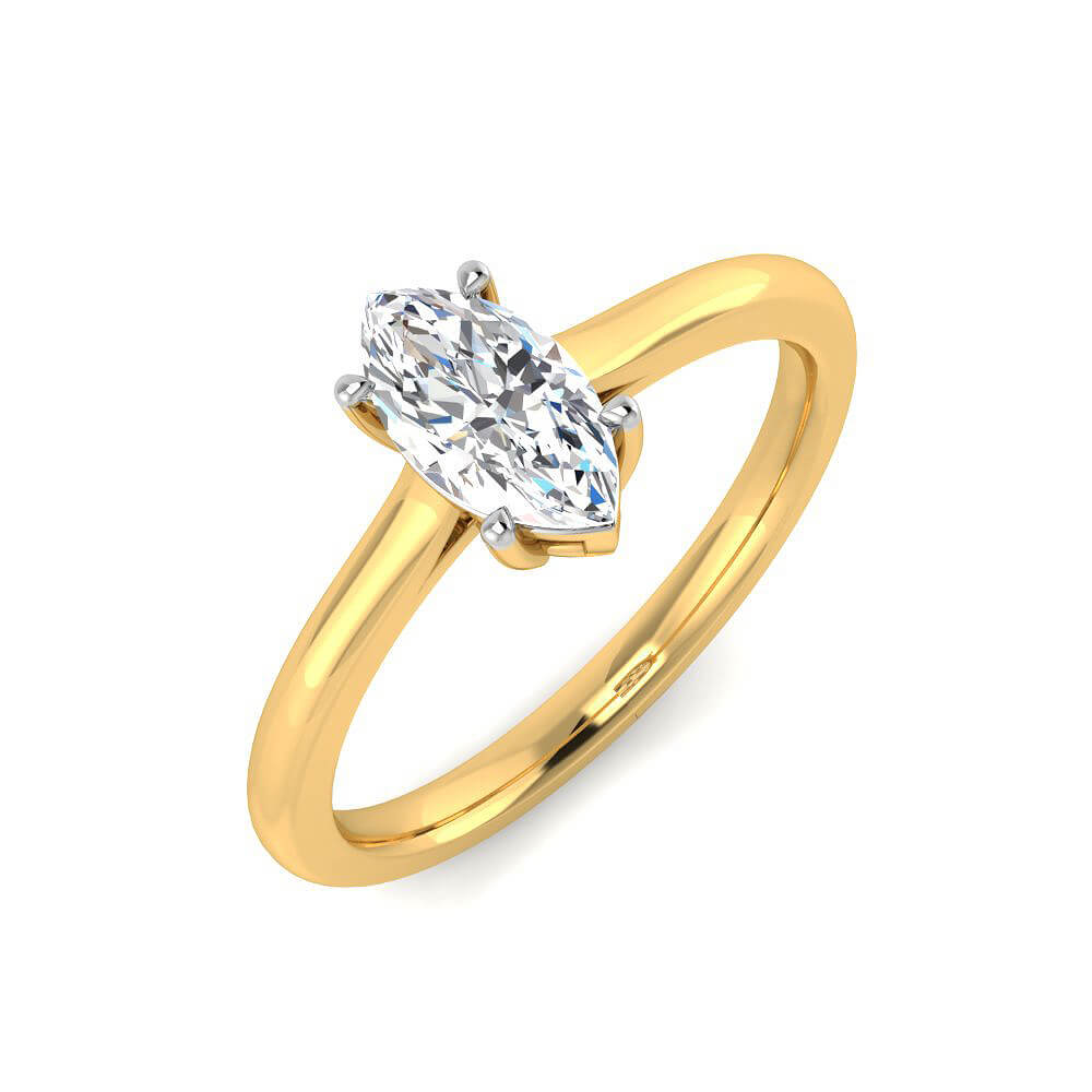 Enticing Radiance Lab Grown Silver Diamond Ring For Women