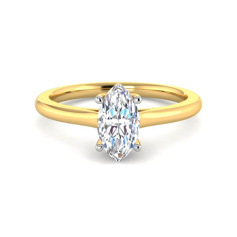 Enticing Radiance Lab Grown Silver Diamond Ring For Women