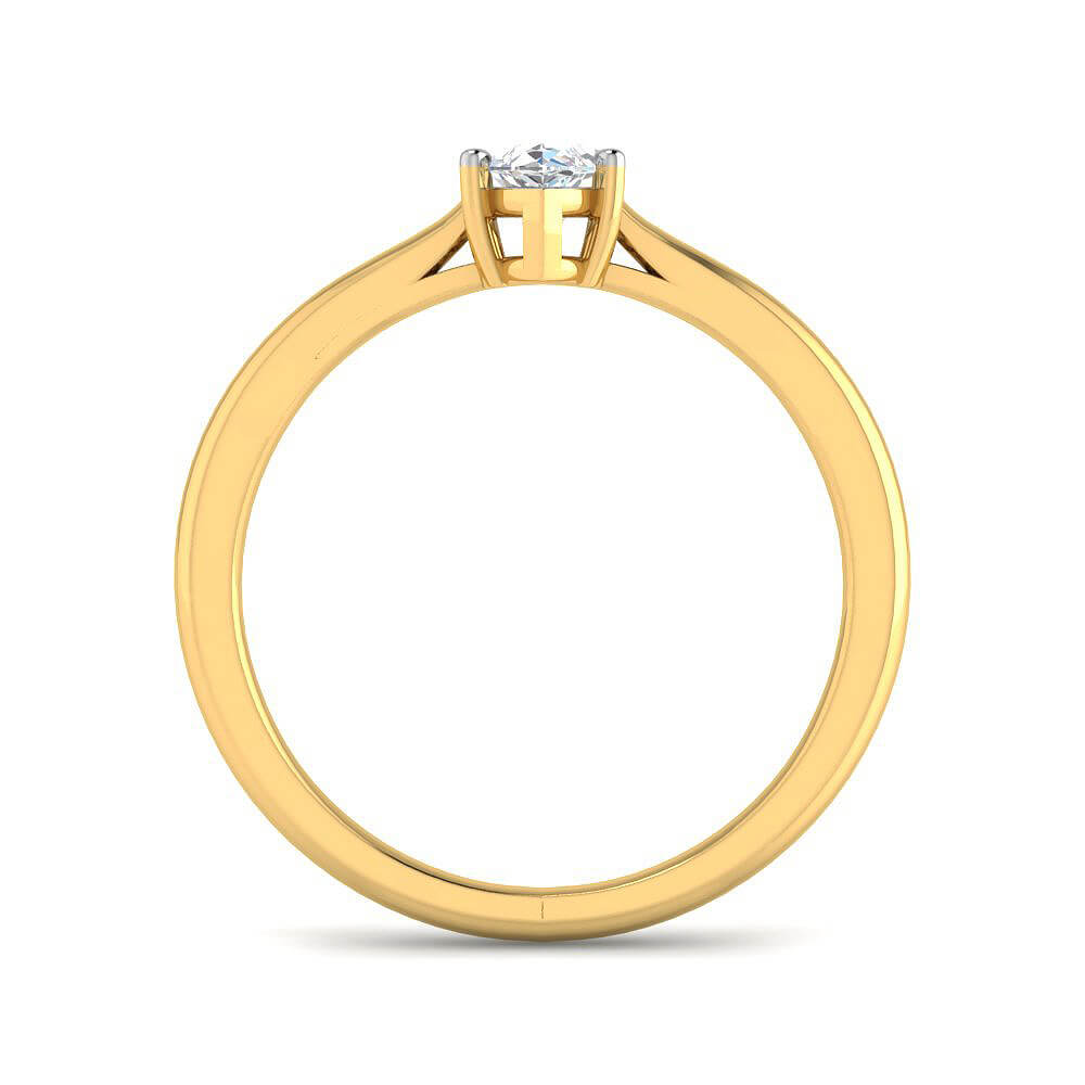 Enticing Radiance Lab Grown Silver Diamond Ring For Women