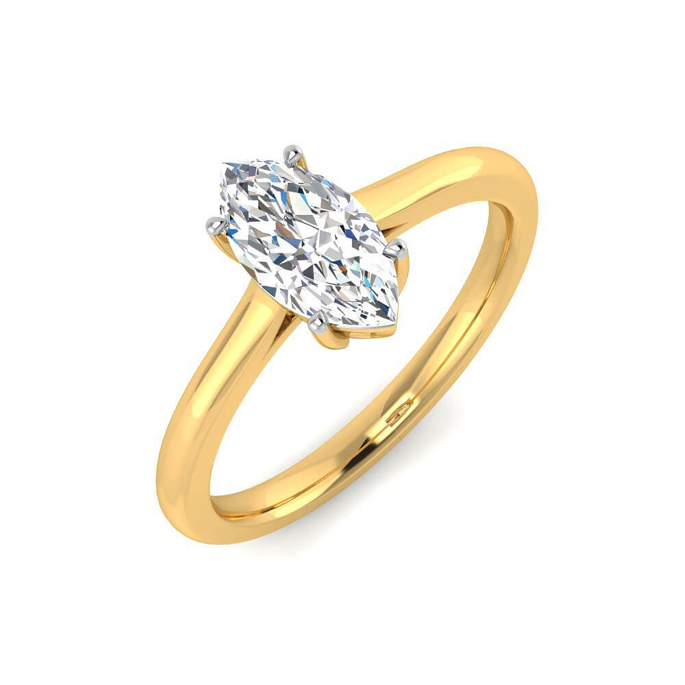 Riveting Lustre Lab Grown Silver Diamond Ring For Women