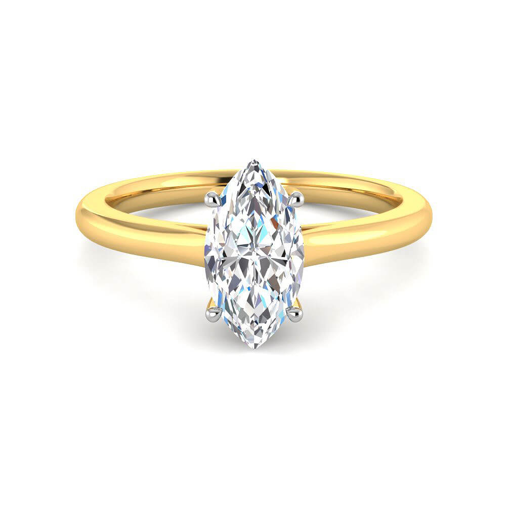 Riveting Lustre Lab Grown Silver Diamond Ring For Women