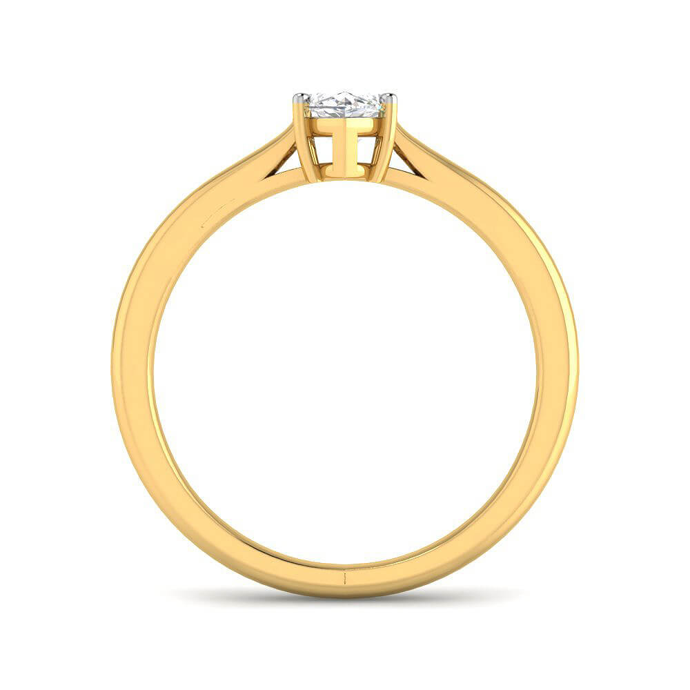 Riveting Lustre Lab Grown Silver Diamond Ring For Women