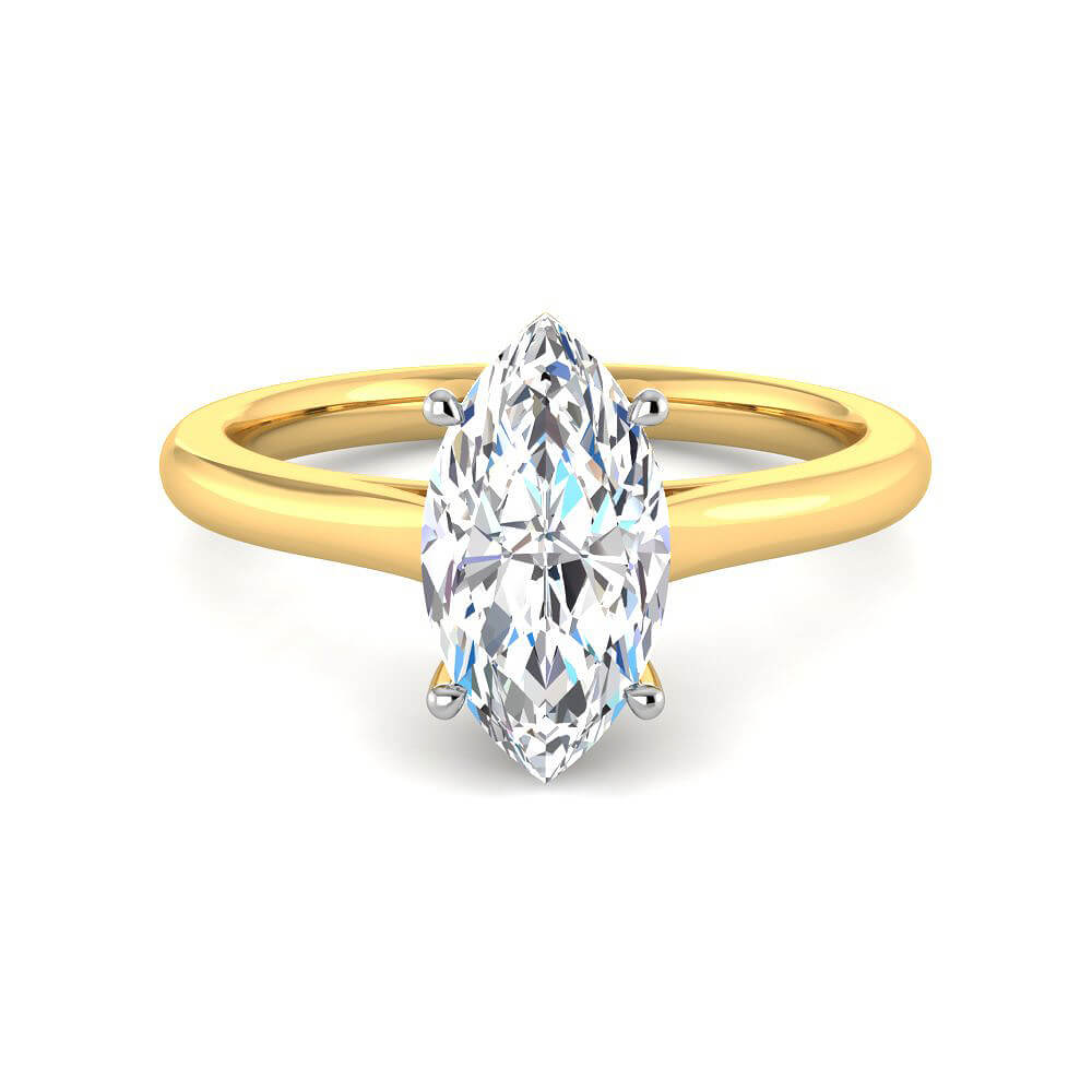 Ritzy Radiance Lab Grown Silver Diamond Ring For Women