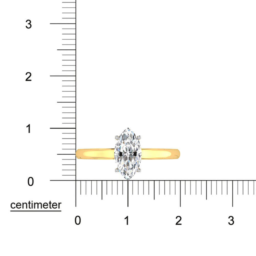 Ritzy Radiance Lab Grown Silver Diamond Ring For Women