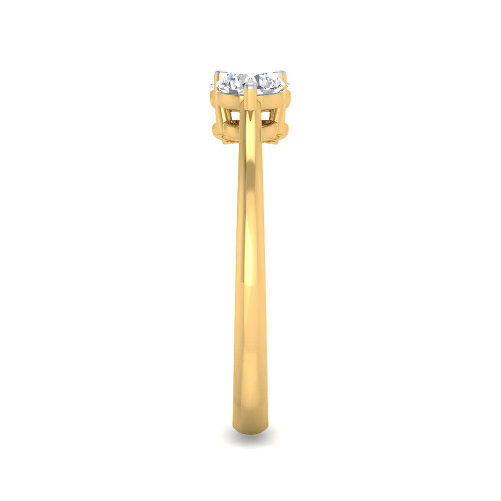 Marvelous Shine Lab Grown Silver Diamond Ring For Women