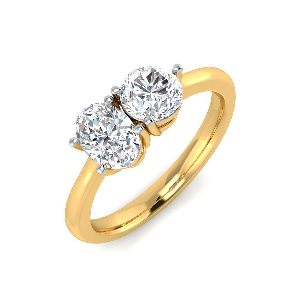 Radiating Shine Lab Grown Silver Diamond Ring For Women