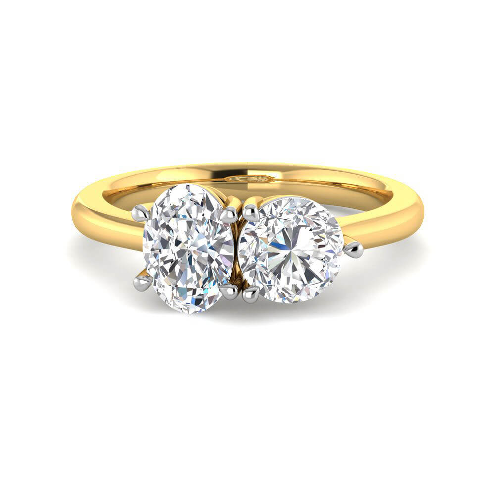 Radiating Shine Lab Grown Silver Diamond Ring For Women