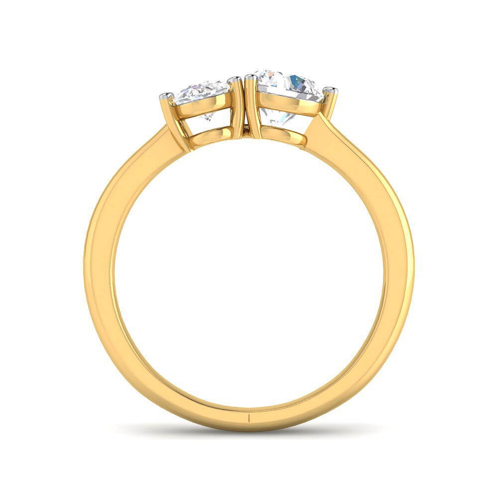 Radiating Shine Lab Grown Silver Diamond Ring For Women
