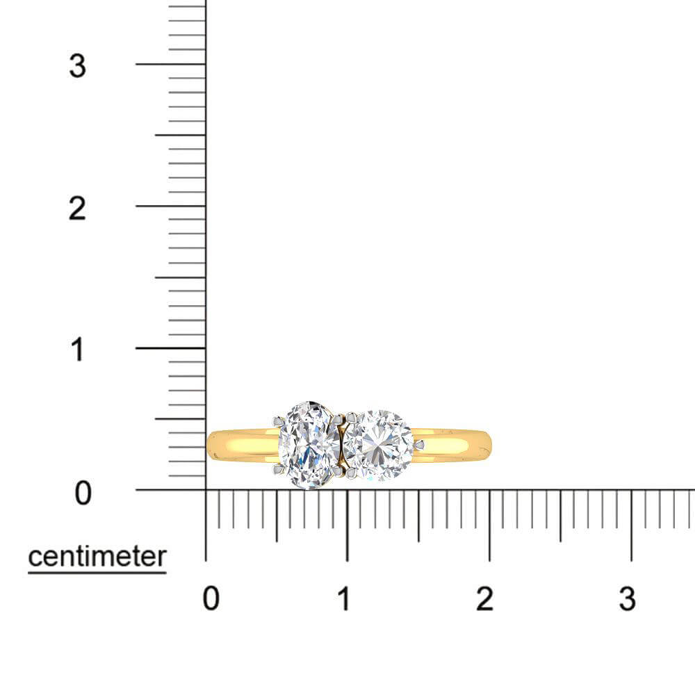 Radiating Shine Lab Grown Silver Diamond Ring For Women