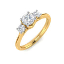 Opulent Grace Lab Grown Silver Diamond Ring