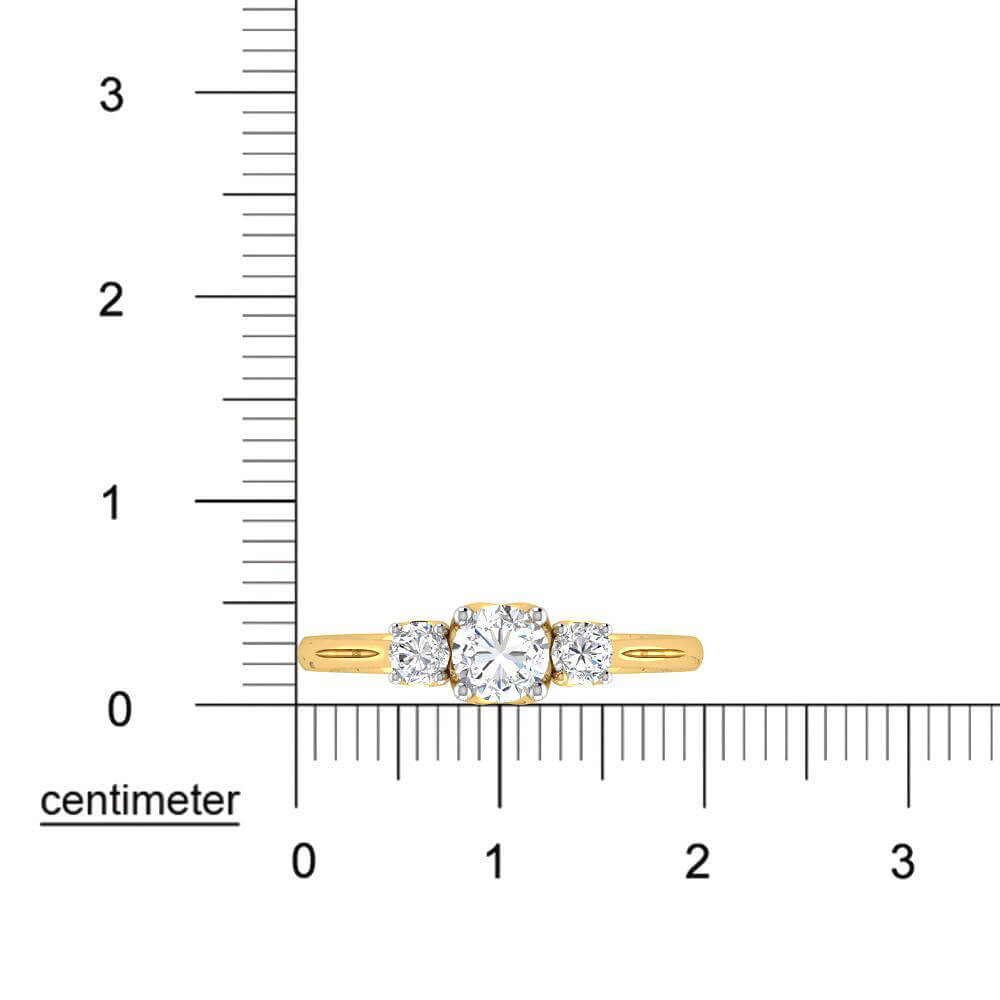 Opulent Grace Lab Grown Silver Diamond Ring For Women
