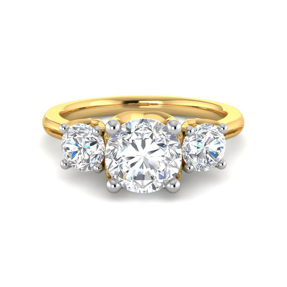 Mesmeric Shine Lab Grown Silver Diamond Ring For Women
