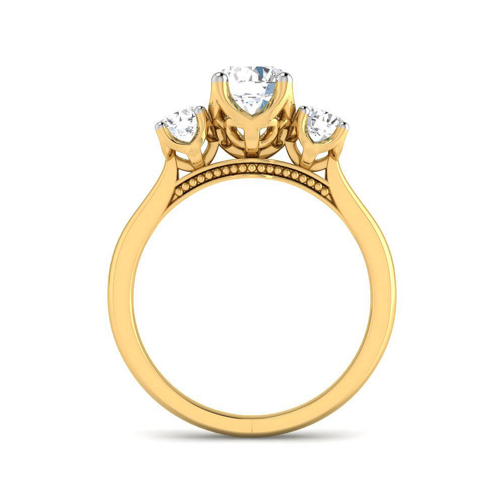 Mesmeric Shine Lab Grown Silver Diamond Ring For Women