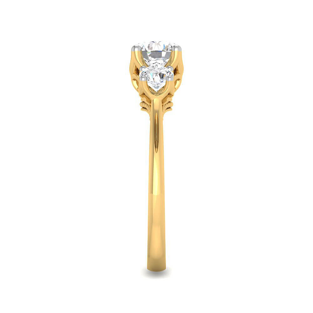 Mesmeric Shine Lab Grown Silver Diamond Ring For Women