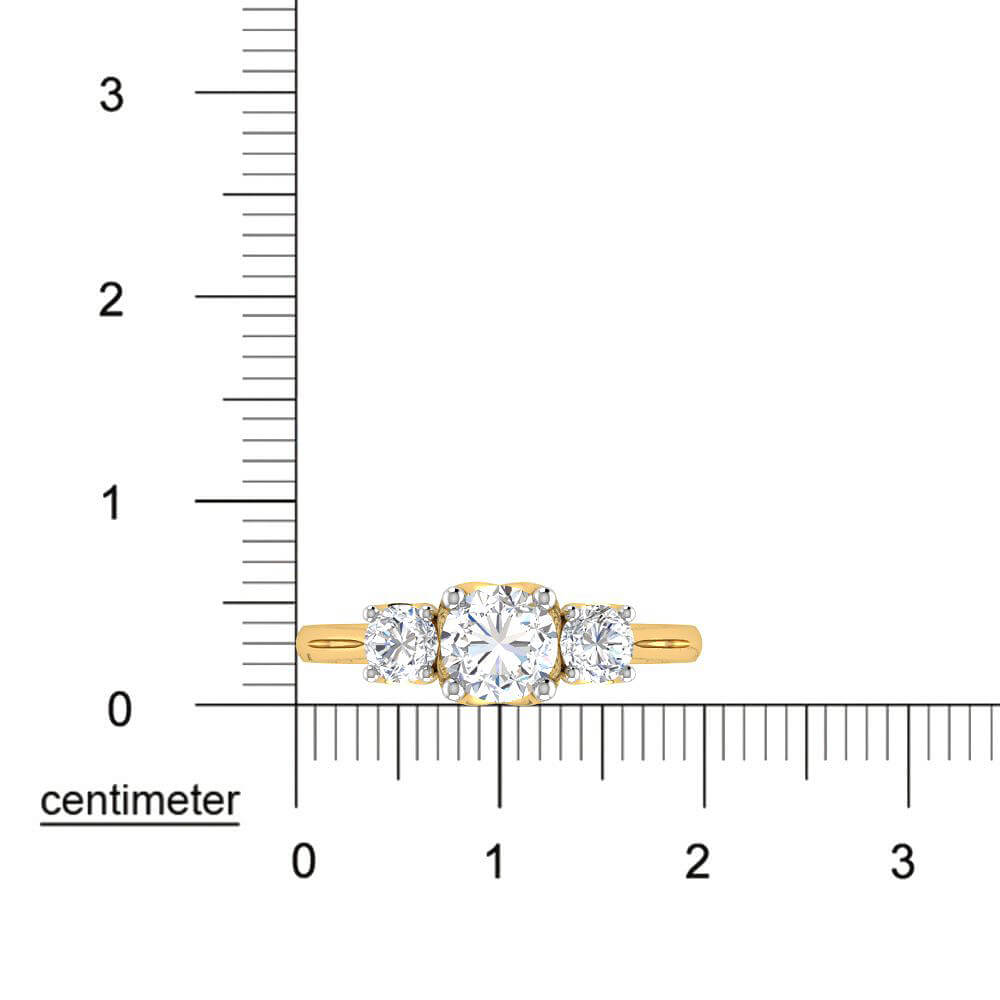 Mesmeric Shine Lab Grown Silver Diamond Ring For Women