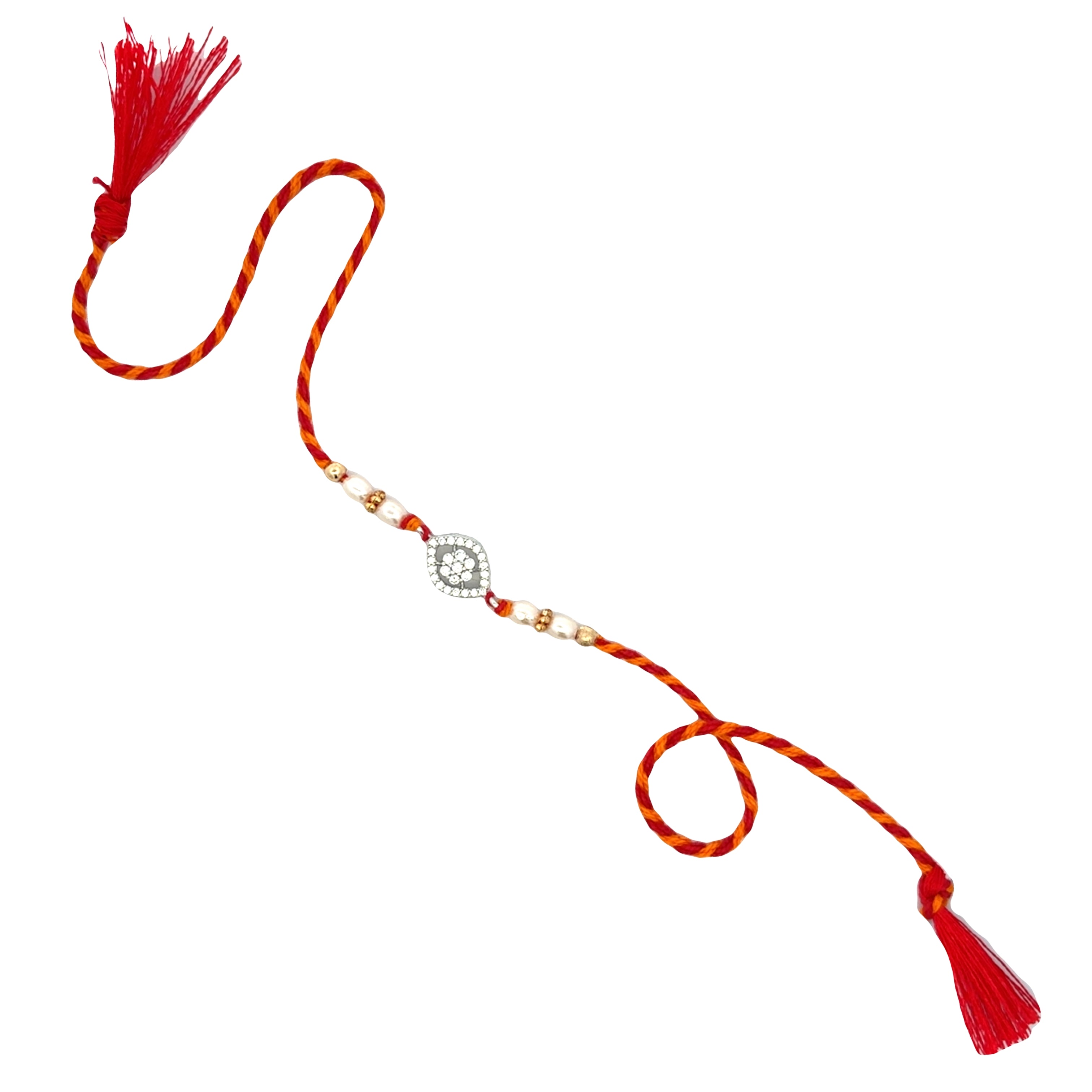 A Knot of Happiness Silver Rakhi