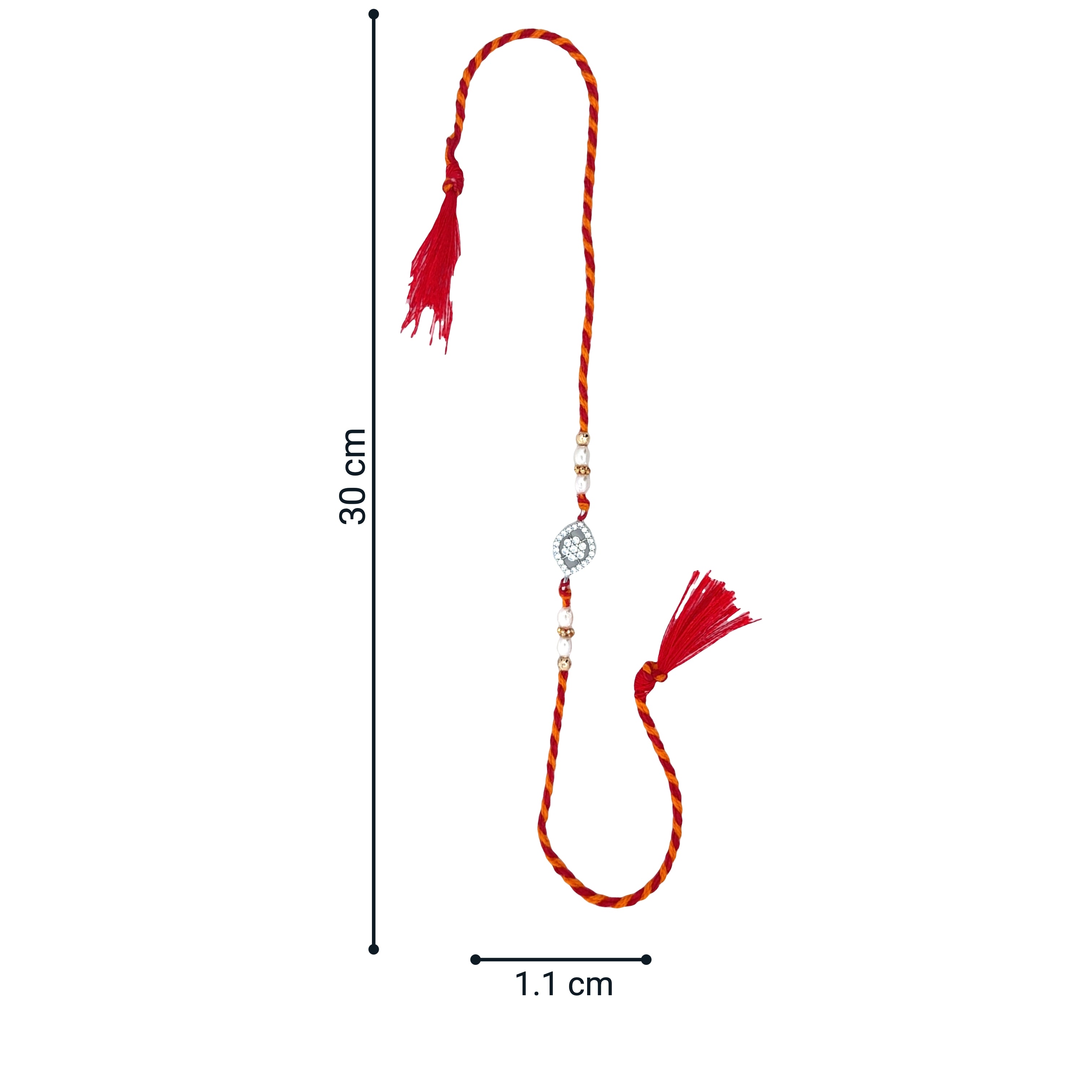 A Knot of Happiness Silver Rakhi