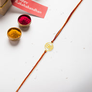 Divine Trishul Silver Rakhi with Spiritual Symbolism