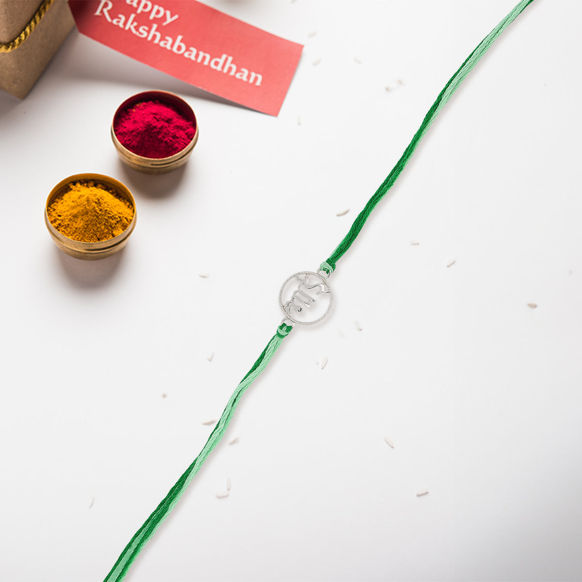 Luxury Bond with Bhai Silver Rakhi