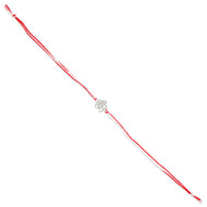 Ganpati Silver Rakhi Sacred Bond with the Vighnaharta