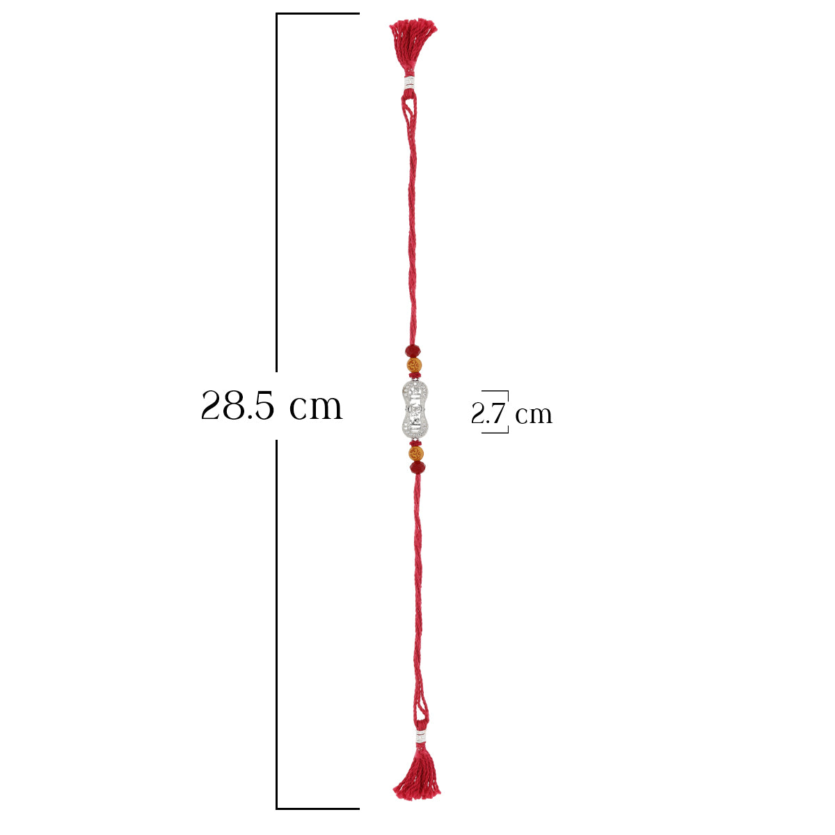 Trinity Blessings Silver Rakhi