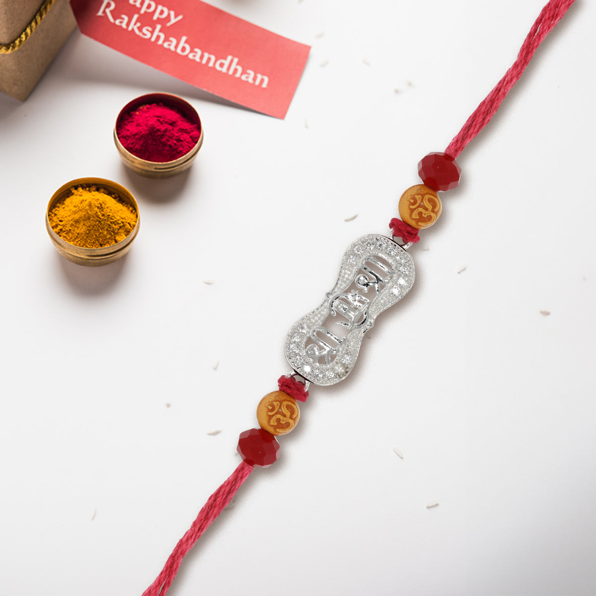 Trinity Blessings Silver Rakhi